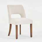 Lot de 4 chaises de salle à manger rembourrées en tissu