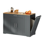 Moasis 53 pouces, îlot de cuisine roulant, armoire de rangement, chariot de cuisine mobile portable