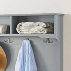 4-in-1 Hall Tree with Shoe Bench, Coat Rack & Storage Shelves - 64.17"H Entryway Organizer, 250 lbs Capacity, MDF & Solid Wood Construction