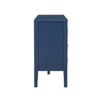 Four-Door Sideboard with Geometric Line Patterns