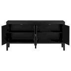 Four-Door Sideboard with Geometric Line Patterns