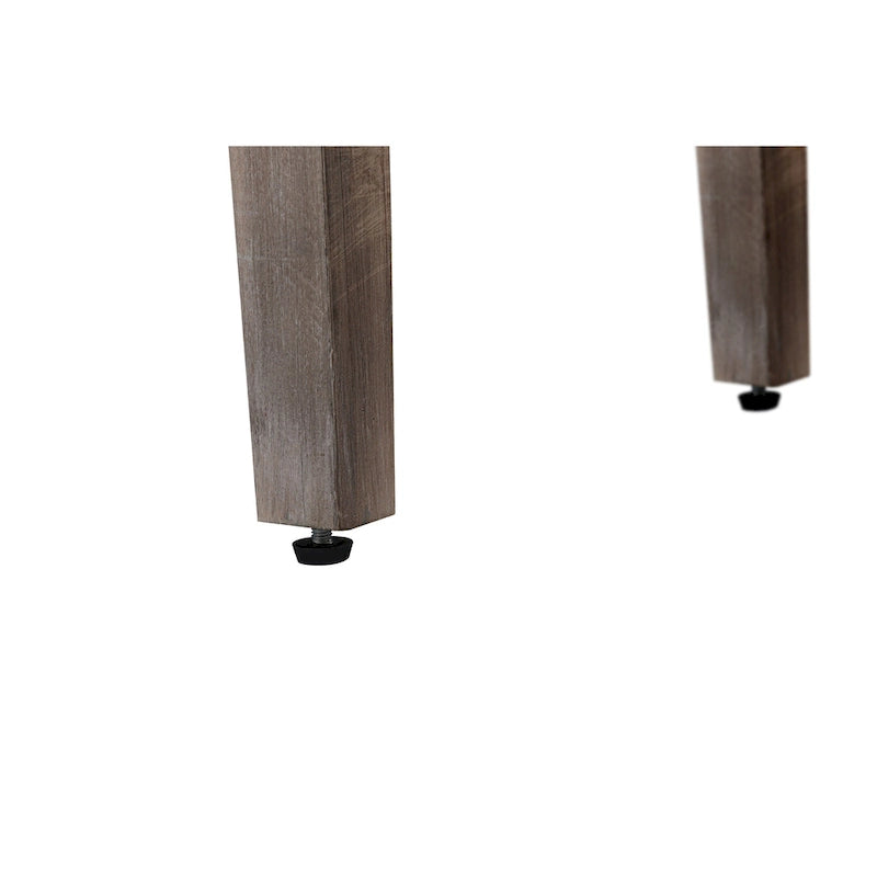 Wooden Storage Cabinet with Hollow Carved Doors - 4 Door Sideboard Console Table with Adjustable Shelves - Antique Pine Finish MDF