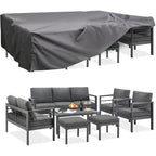 AECOJOY Ensemble de 7 Meubles de Jardin en Aluminium pour Extérieur