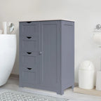Meuble de rangement sur pied pour salle de bain VEIKOUS avec 4 tiroirs