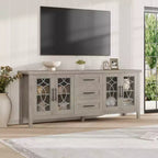 Meuble TV avec tiroirs de rangement, Meuble TV, Table console TV pour salon/chambre à coucher, Armoire de rangement
