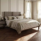 Christopher Knight Home Eunji - Cadre de lit moderne en bois de pin avec tête de lit à lattes horizontales