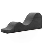 Avana Kami Chaise convertible / Yoga & Massage - Pouf 2 en 1 avec chaise longue de yoga escamotable, Microvelours - N/A