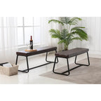 Banc d'entrée 48" avec coussin en cuir PU - Résistant à l'eau, pieds en fer, capacité de 120 kg, design moderne