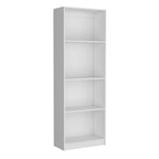 3-Piece Bookcase Set 74" Wide with 4 Shelves & Double Door Cabinets - Modern Storage Solution