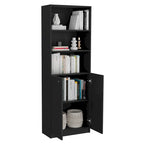 3-Piece Bookcase Set 74" Wide with 4 Shelves & Double Door Cabinets - Modern Storage Solution