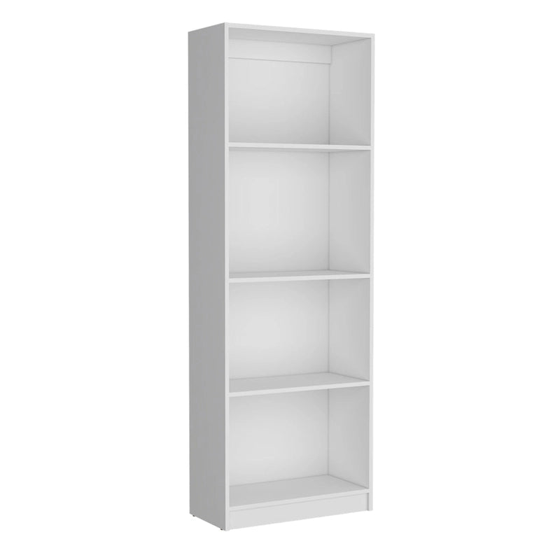 3-Piece Bookcase Set 74" Wide with 4 Shelves & Double Door Cabinets - Modern Storage Solution