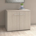 Armoire de rangement de bureau 91 cm l. x 61 cm P x 76 cm H avec portes verrouillables, étagère réglable, fabrication en MDF - Entièrement assemblée