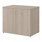 Armoire de rangement de bureau 91 cm l. x 61 cm P x 76 cm H avec portes verrouillables, étagère réglable, fabrication en MDF - Entièrement assemblée