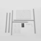 Freestanding Double T Towel Rack Marble Base SUS 304 Stainless Steel Countertop Holder 8.23 lbs Heavy Duty No Drilling Bathroom Organizer