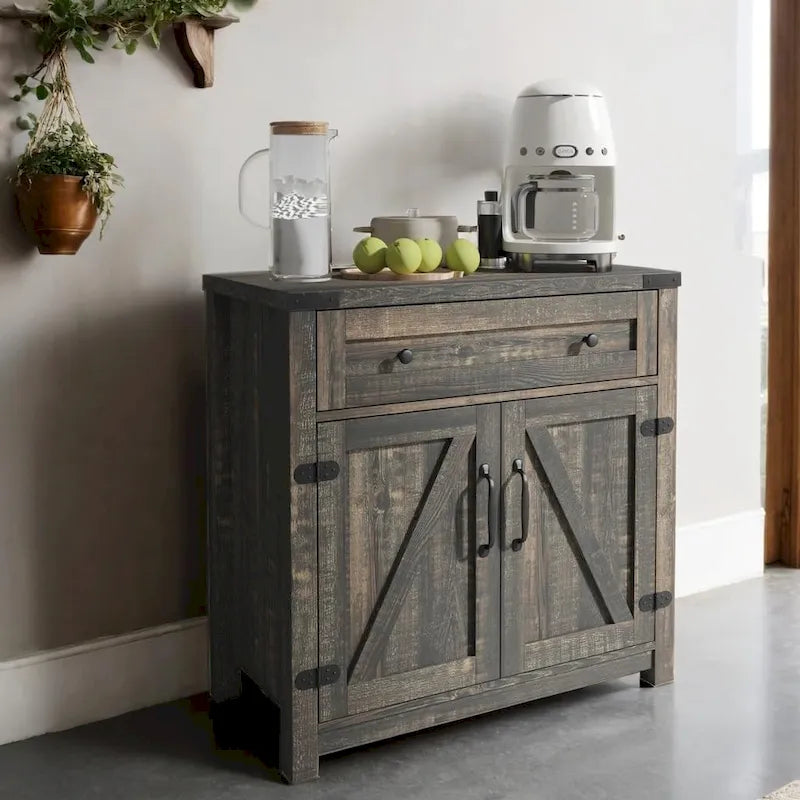 Farmhouse Cabinet with Drawers and Doors 31.5 inch - 15.75D x 31.5W x 31.5H