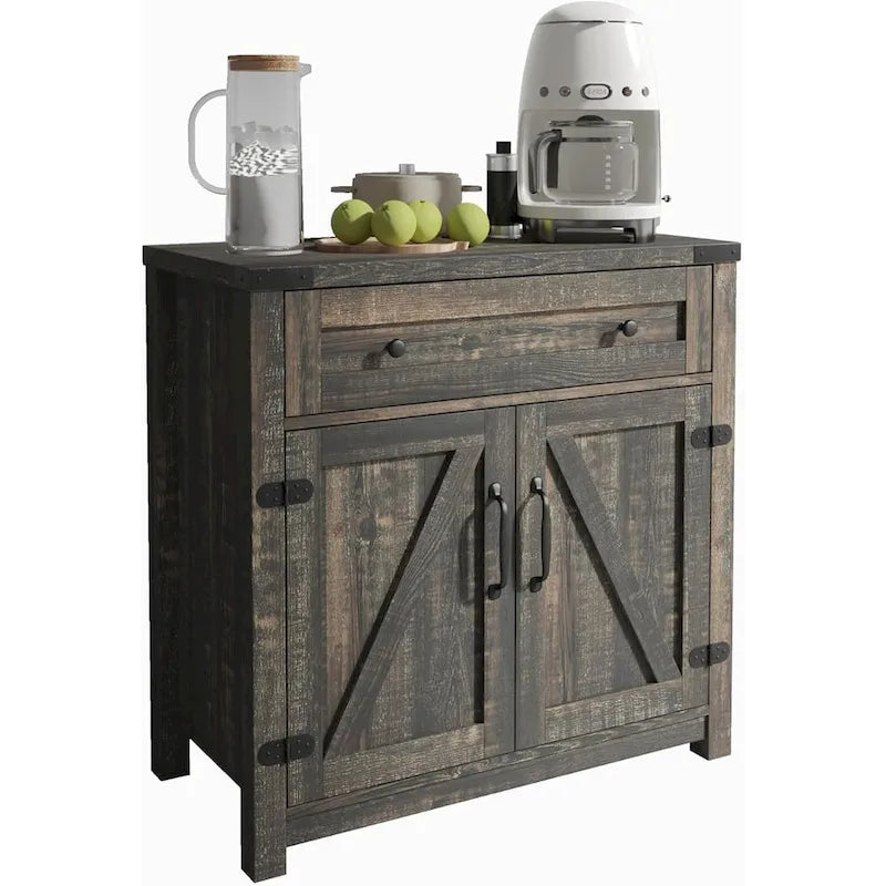 Farmhouse Cabinet with Drawers and Doors 31.5 inch - 15.75D x 31.5W x 31.5H