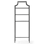 Oil-Rubbed Bronze Over-the-Toilet Space Saver with 3 Tempered Glass Shelves - Bathroom Storage Organizer