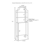 Oil-Rubbed Bronze Over-the-Toilet Space Saver with 3 Tempered Glass Shelves - Bathroom Storage Organizer