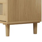 3-Drawers Rattan Storage Cabinet