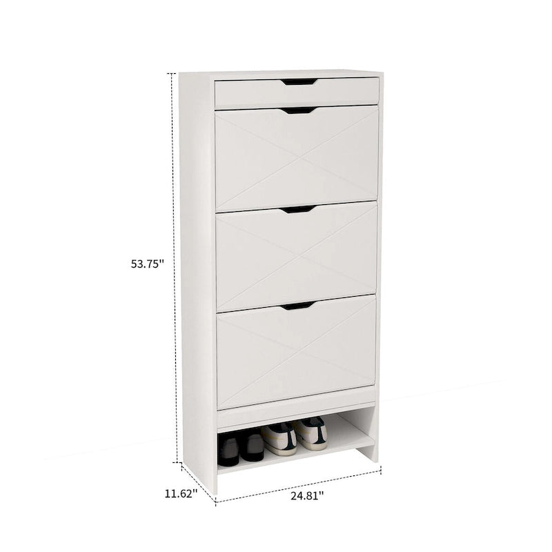Meuble de rangement pour chaussures autoportant, élégant et minimaliste
