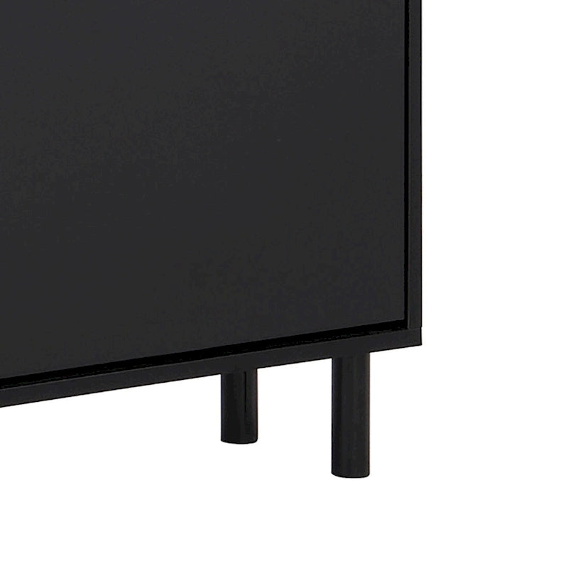 Meuble de rangement pour chaussures minimaliste avec panneau supérieur aspect bois