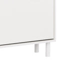 Meuble de rangement pour chaussures minimaliste avec panneau supérieur aspect bois