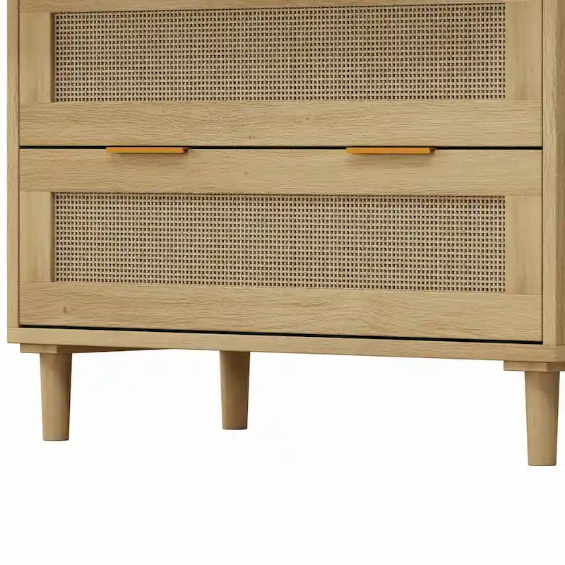 3-Drawers Rattan Storage Cabinet Rattan Drawer