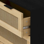 3-Drawers Rattan Storage Cabinet Rattan Drawer