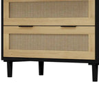 3-Drawers Rattan Storage Cabinet Rattan Drawer
