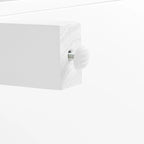 Meuble de rangement empilable avec portes en verre - 2 étagères réglables - Organiseur de cuisine ou salle de bain style moderne-rustique