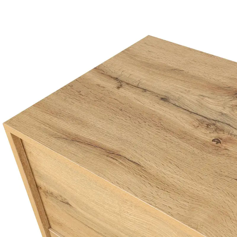 Black Storage Cabinet with Carved Flower Door Design & Metal Handle - Large Kitchen Pantry Organizer