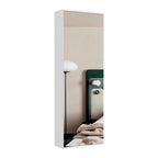 Wall Mounted Shoe Rack With Mirror Chimg, Single Door, White Finish,High quality and durable