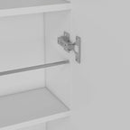 Wall Mounted Shoe Rack With Mirror Chimg, Single Door, White Finish,High quality and durable
