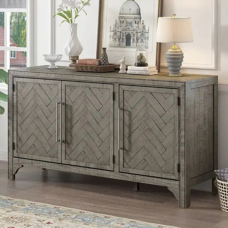 Storage Cabinet Sideboard with Adjustable Shelves