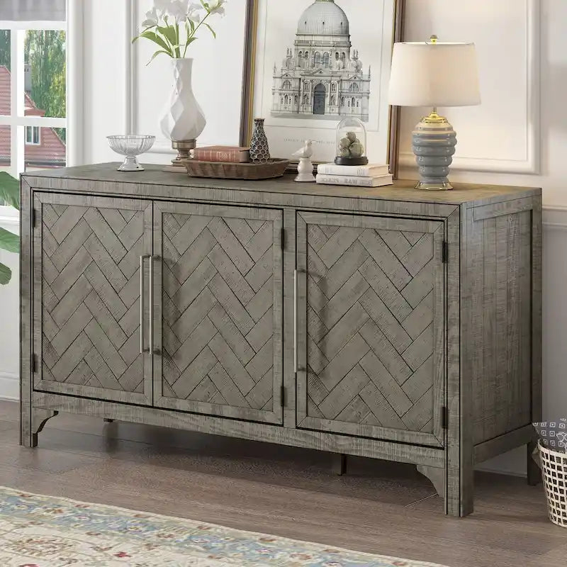 Storage Cabinet Sideboard with Adjustable Shelves