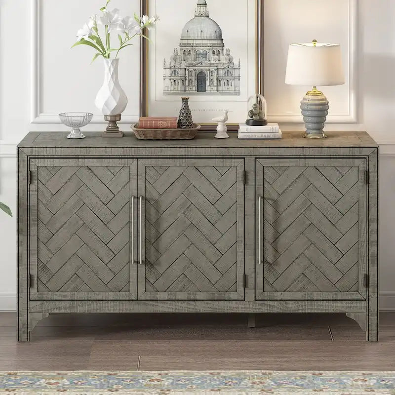 Storage Cabinet Sideboard with Adjustable Shelves