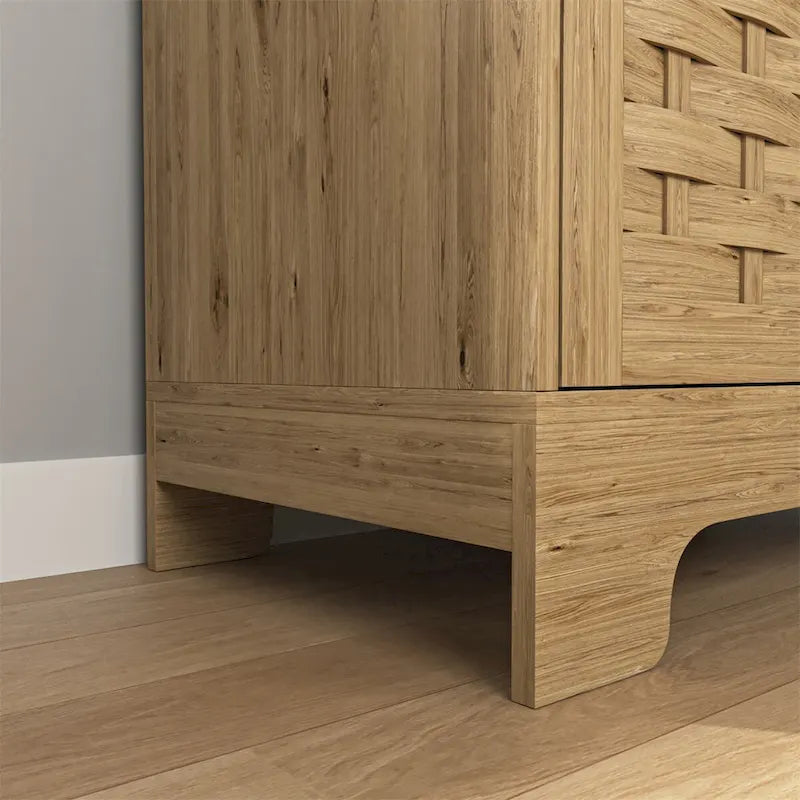 Coffee Bar Cabinet,Modern Farmhouse Buffet Sideboard with Drawer