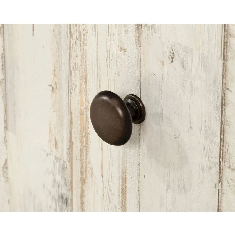 1-Drawer Lateral File Cabinet with Open Shelf, White Plank Finish, Letter/Legal Size Storage