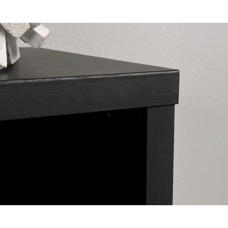 Asymmetric Cubby Bookcase - Multi-Size Storage Shelves - Sindoori Mango Finish - Lightweight Panel Construction - Home Display Organizer