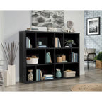 Asymmetric Cubby Bookcase - Multi-Size Storage Shelves - Sindoori Mango Finish - Lightweight Panel Construction - Home Display Organizer