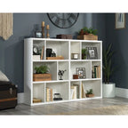 Asymmetric Cubby Bookcase - Multi-Size Storage Shelves - Sindoori Mango Finish - Lightweight Panel Construction - Home Display Organizer