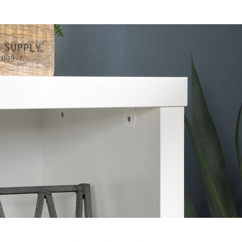 Asymmetric Cubby Bookcase - Multi-Size Storage Shelves - Sindoori Mango Finish - Lightweight Panel Construction - Home Display Organizer