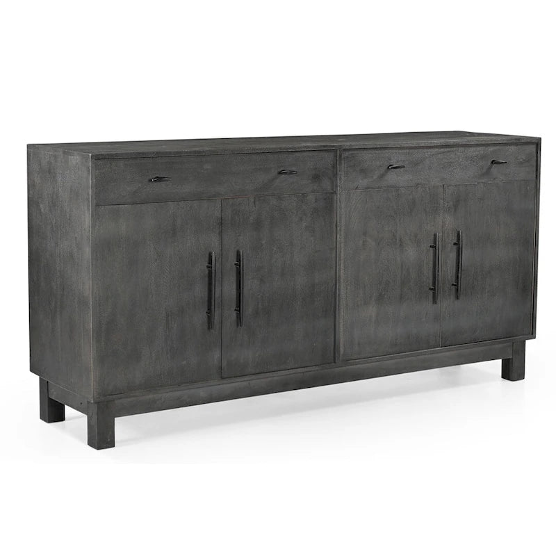 Sparrow Solid Wood 4 Door Sideboard - Gray - N/A