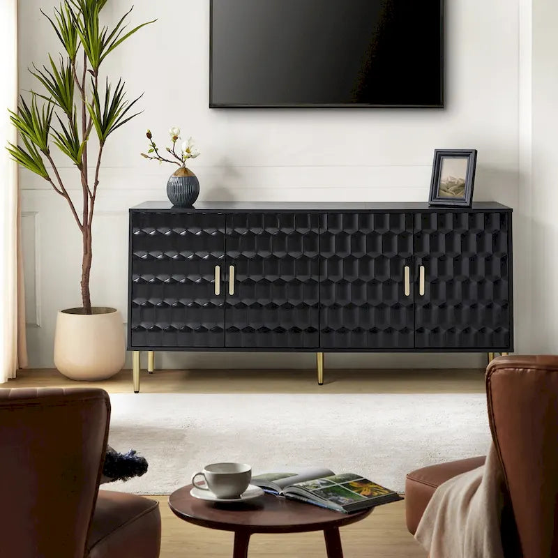 Kaletan 63 Wide Modern Sideboard with Adjustable Shelves by HULALA HOME
