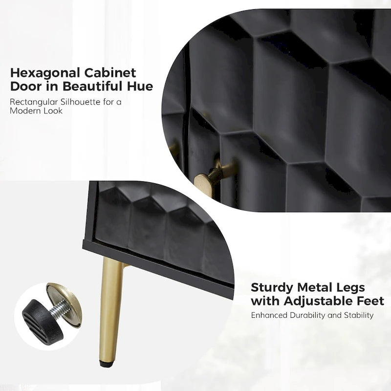 Kaletan 63 Wide Modern Sideboard with Adjustable Shelves by HULALA HOME