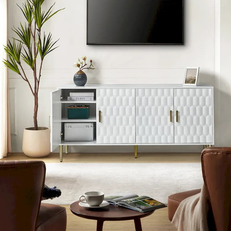 Kaletan 63 Wide Modern Sideboard with Adjustable Shelves by HULALA HOME