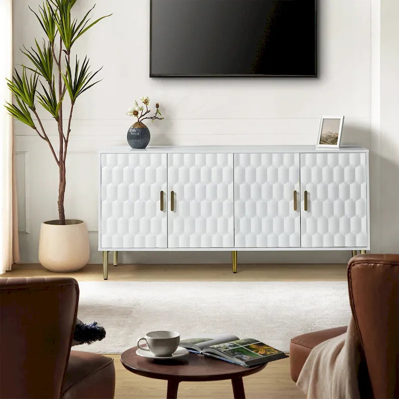 Kaletan 63 Wide Modern Sideboard with Adjustable Shelves by HULALA HOME