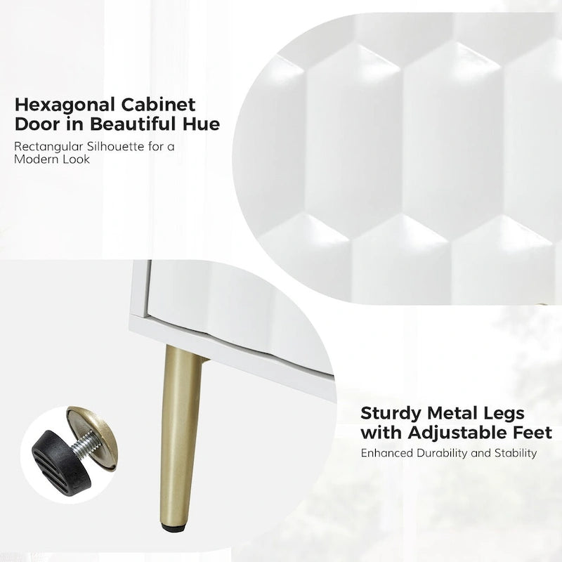 Kaletan 63 Wide Modern Sideboard with Adjustable Shelves by HULALA HOME