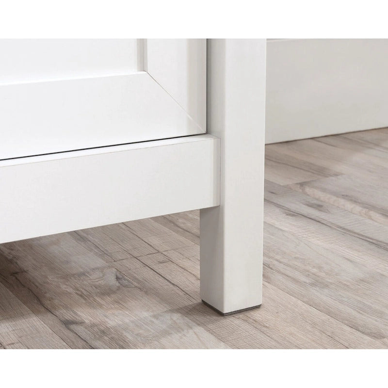 2-Drawer Lateral File Cabinet, White with Oak Accent, Letter/Legal Size, 33.6"W x 29.8"H, Full Extension Slides