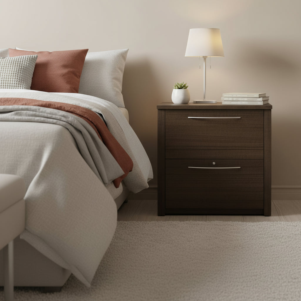 31W 30" Lateral File Cabinet - 2 Drawer Office Storage with Lock, Ball-Bearing Slides, Letter/Legal Filing System